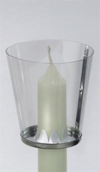 Windschutzbecher, für Kerzen bis  2,5 cm Durchmesser 