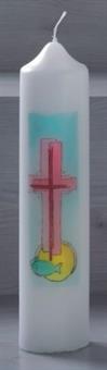 Baptism Candle, thermal printing
size 250/60 mm 