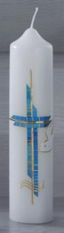 Baptism Candle, with wax overlay
size 265/60 mm 