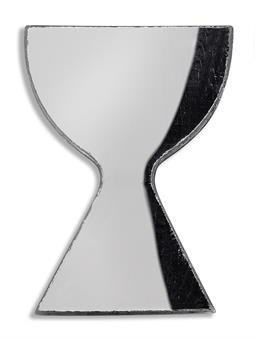 Deco ornament "chalice", height: approx. 2,5 cm, silver-coloured 